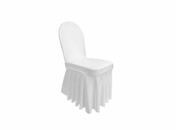 Housse de chaise juponnée en Lycra
