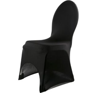 Housse de chaise lycra flex arc Noir