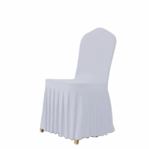 Housse de chaise juponnée en Lycra jupe