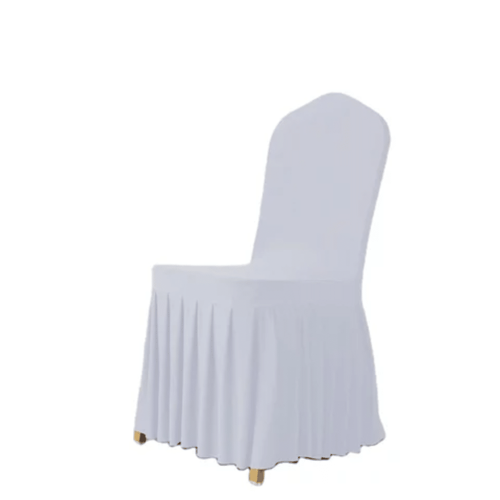 Housse de chaise juponnée en Lycra jupe