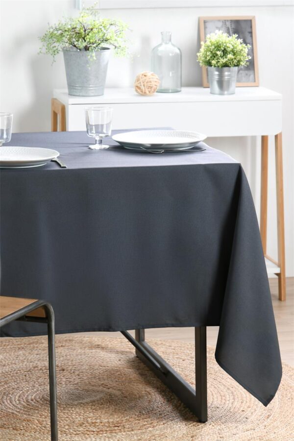 Nappe Carrée ANTHRACITE 180x180 cm Polyester