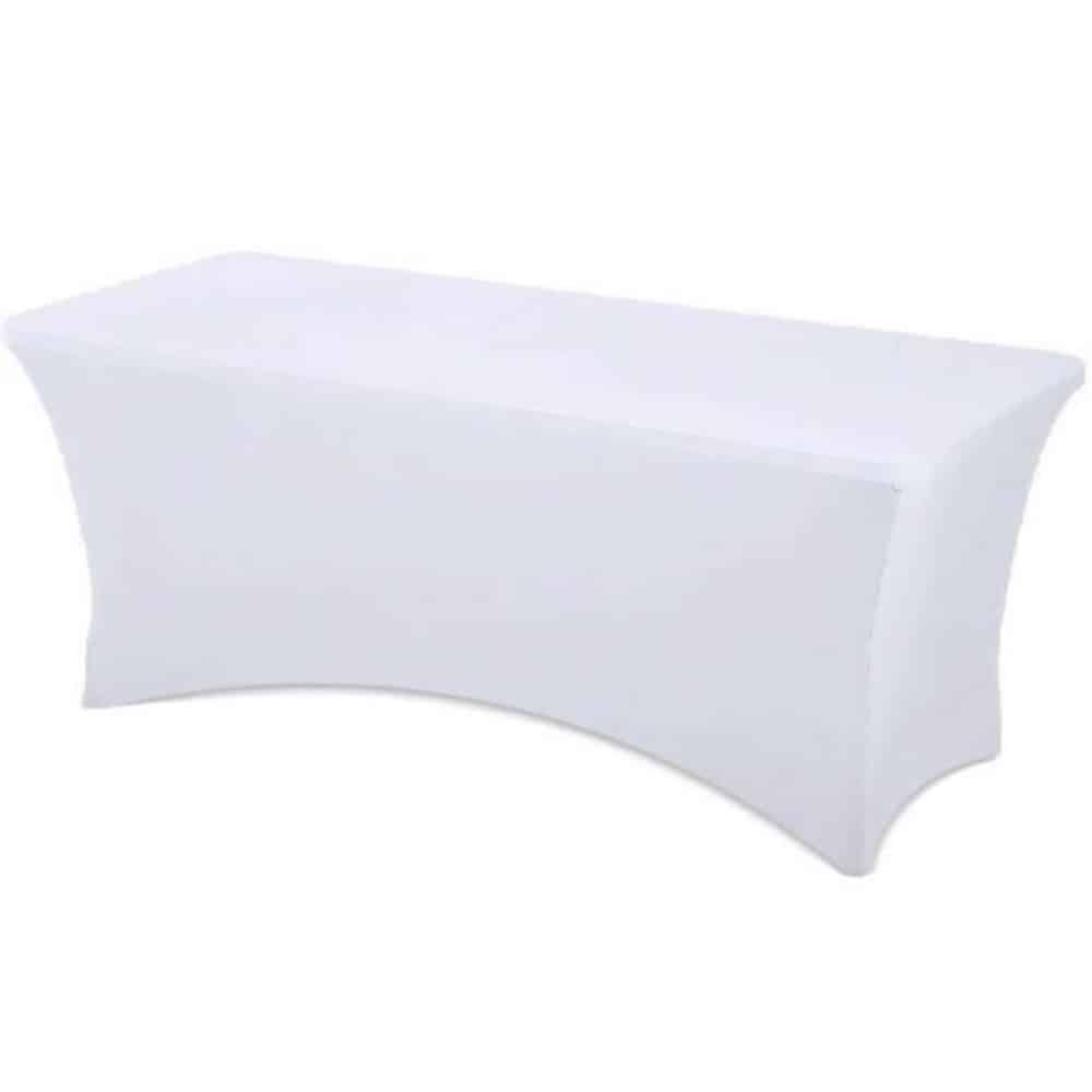 Nappe Housse Rectangulaire en Lycra – Blanche et Noire