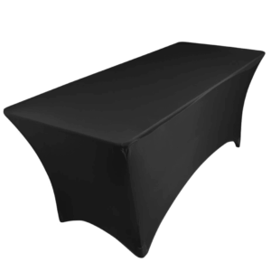 Nappe Housse Rectangulaire en Lycra – Blanche et Noire