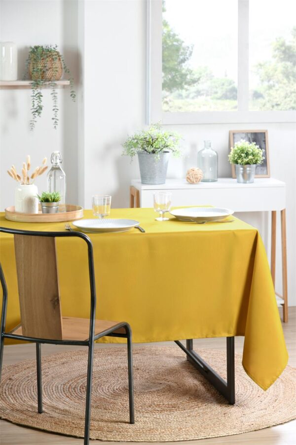 Nappe jaune 145X240 cm Polyester