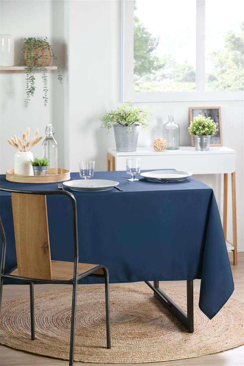 Nappe rectangulaire PETROLE 145x200 cm Polyester
