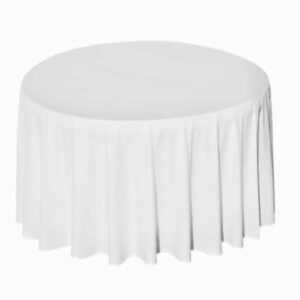 Nappe ronde velours 290 cm Blanche, Blanc Cassé, Bleu, Rouge, et Verte