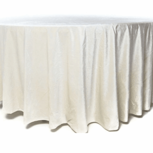 Nappe ronde velours 290 cm Blanche, Blanc Cassé, Bleu, Rouge, et Verte
