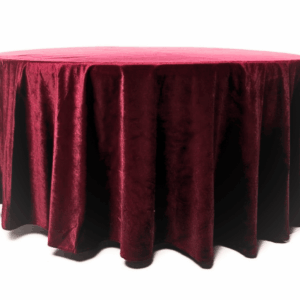 Nappe ronde velours 290 cm Blanche, Blanc Cassé, Bleu, Rouge, et Verte